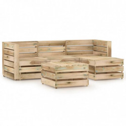 5-tlg. Garten-Lounge-Set...