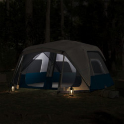 Campingzelt Hellblau Verdunkelungsstoff LED