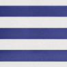 Markise Einziehbar Blau und Weiß 3x2,5 m Stoff und Aluminium