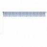 Markise Automatisch Einziehbar 500x350 cm Blau und Weiß
