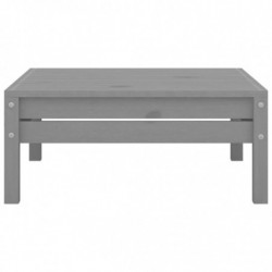 8-tlg. Garten-Lounge-Set Petrus Grau Massivholz Kiefer