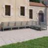 7-tlg. Garten-Lounge-Set Miguel Grau Kiefer Massivholz