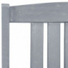 Regiestühle mit Kissen 4 Stk. Grau Massivholz Akazie