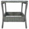 2-tlg. Garten-Lounge-Set Batjah mit Auflagen Poly Rattan Hellgrau