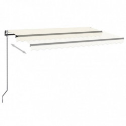 Automatische Markise mit LED & Windsensor 450x350 cm Creme