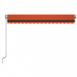 Automatische Markise mit LED & Windsensor 450x350 Orange/Braun