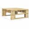 4-tlg. Paletten-Lounge-Set mit Kissen Grün Kiefer Imprägniert