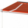 Standmarkise Automatisch 500x350 cm Orange & Braun