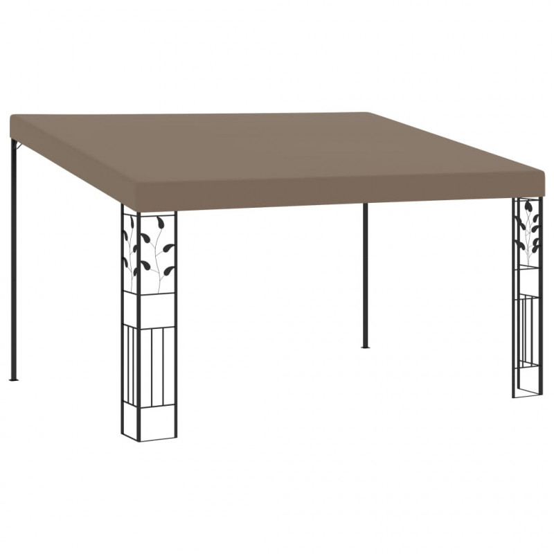 Wand-Pavillon Yamuna 4x3x2,5 m Taupe