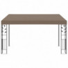 Wand-Pavillon Yamuna 4x3x2,5 m Taupe