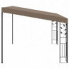 Wand-Pavillon Yamuna 4x3x2,5 m Taupe