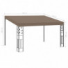 Wand-Pavillon Yamuna 4x3x2,5 m Taupe