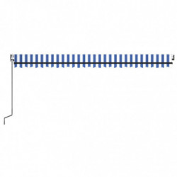 Automatische Markise mit LED & Windsensor 500x350 Blau und Weiß