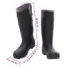 Gummistiefel Schwarz Größe 40 PVC