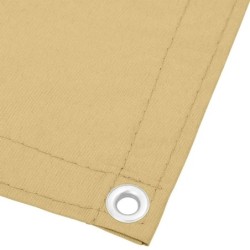 Balkonsichtschutz Sandfarben 75x700 cm 100 % Polyester-Oxford