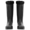 Gummistiefel mit Herausnehmbarem Innenfutter Schwarz Gr. 46 PVC