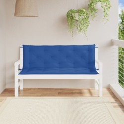 Gartenbank-Auflagen 2 Stk. Blau 150x50x7 cm Oxford-Gewebe
