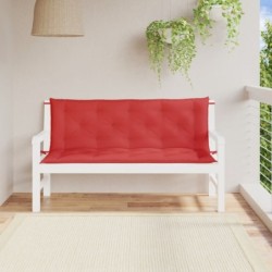 Gartenbank-Auflagen 2 Stk. Rot 150x50x7 cm Oxford-Gewebe