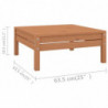 7-tlg. Garten-Lounge-Set Olivia Honigbraun Massivholz Kiefer