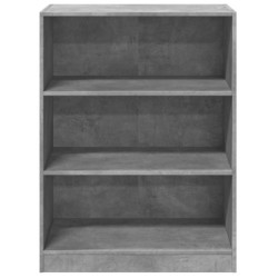 Kleiderschrank Betongrau 77x48x102 cm Holzwerkstoff