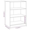 Kleiderschrank Betongrau 77x48x102 cm Holzwerkstoff