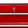 Werkzeugwagen Yara mit 10 Schubladen Stahl Rot