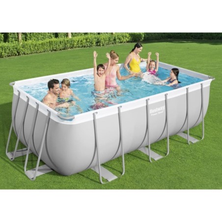 Bestway Power Steel Pool-Set Rechteckig 412x201x122 cm