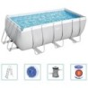 Bestway Power Steel Pool-Set Rechteckig 412x201x122 cm