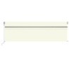 Markise Automatisch mit Rollo LED Windsensor 5x3 m Creme