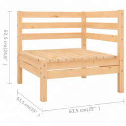 8-tlg. Garten-Lounge-Set Princess Massivholz Kiefer