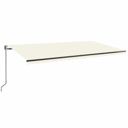 Automatische Markise mit LED & Windsensor 600x350 cm Creme