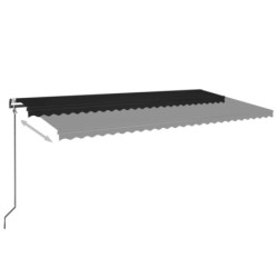 Automatische Markise mit LED & Windsensor 600x350 cm Anthrazit