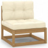 5-tlg. Garten-Lounge-Set Jette mit Kissen Kiefer Massivholz