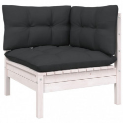 5-tlg. Garten-Lounge-Set Jill mit Kissen Kiefer Massivholz