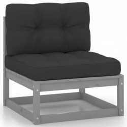5-tlg. Garten-Lounge-Set Joakim mit Kissen Kiefer Massivholz
