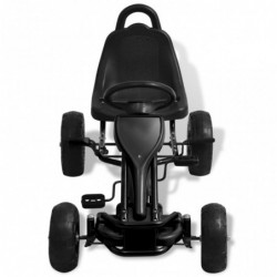 Pedal Go-Kart mit Luftreifen Schwarz