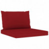 5-tlg. Garten-Lounge-Set John mit Weinroten Kissen