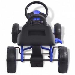 Pedal Go-Kart mit Luftreifen Blau