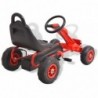 Pedal Go-Kart mit Luftreifen Rot