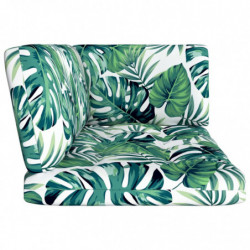 2-Sitzer-Palettensofa mit Kissen Grün Imprägniertes Kiefernholz