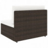4-tlg. Garten-Lounge-Set Gianluca Poly Rattan Braun