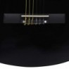 Western Akustik Cutaway Gitarre mit 6 Saiten Schwarz 38"