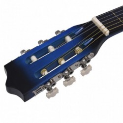 Western Akustik Cutaway Gitarre mit 6 Saiten Blauschattiert 38"