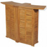 Klappbarer Bartisch 155x53x105 cm Teak Massiv