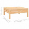 8-tlg. Garten-Lounge-Set Qian Massivholz Kiefer