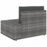 4-tlg. Garten-Lounge-Set Gido Poly Rattan Grau