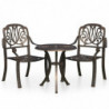 3-tlg. Bistro-Set Elikapeka Aluminiumguss Bronzen