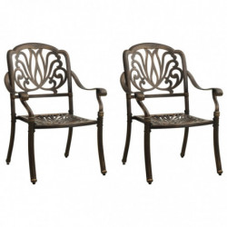 3-tlg. Bistro-Set Elikapeka Aluminiumguss Bronzen