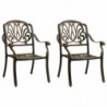 3-tlg. Bistro-Set Elikapeka Aluminiumguss Bronzen