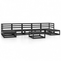 8-tlg. Garten-Lounge-Set Quete Massivholz Kiefer